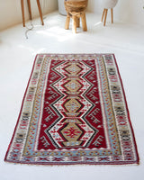 old rug, antique rug, earthy colors, faded colors, turkish rug, vintage rug, flat weave, kilim rug, large area rug, square rug, Wild Shaman, Portland, Oregon, rug store, rug shop, local shop