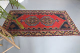 Vintage Anatolian Rug 3.10ftx7.4ft