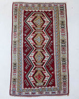 old rug, antique rug, earthy colors, faded colors, Turkish rug, vintage rug, flat weave, kilim rug, large area rug, square rug, Wild Shaman, Portland, Oregon, rug store, rug shop, local shop