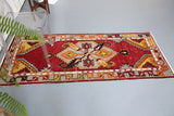 Vintage Anatolian Rug 2.7ftx6.2ft