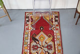 Vintage Anatolian Rug 2.7ftx6.2ft
