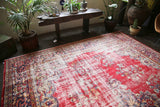 Old Oushak style Isparta Rug 9.2ftx13.2ft