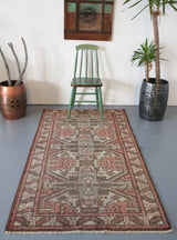 Vintage Anatolian Rug 3.8ftx6.7ft