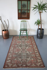 Vintage Anatolian Rug 3.8ftx6.7ft