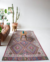 Vintage Fethiye Kilim Rug 4'8"x9'6"