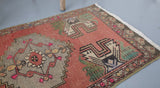 old rug, antique rug, earthy colors, faded colors, turkish rug, vintage rug, flat weave, kilim rug, large area rug, square rug, Wild Shaman, Portland, Oregon, rug store, rug shop, local shop