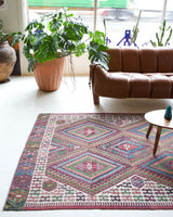 Vintage Fethiye Kilim Rug 4'8"x9'6"