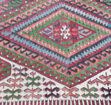 Vintage Fethiye Kilim Rug 4'8"x9'6"