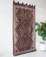 Vintage Fethiye Kilim Rug 4'8"x9'6"