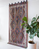 Vintage Fethiye Kilim Rug 4'8"x9'6"