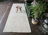 Vintage Turkish Faded Anatolian Runner Rug 3.3ftx9.3ft