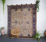 old rug, antique rug, earthy colors, faded colors, Turkish rug, vintage rug, flat weave, kilim rug, large area rug, square rug, Wild Shaman, Portland, Oregon, rug store, rug shop, local shop, Oushak rug