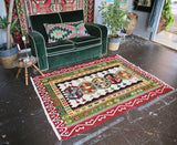 Vintage Sultanhani Kilim 4ftx5.8ft