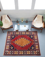 pile rug, Turkish rug, vintage rug, portland, rug shop, bright colors, wild shaman, area rug, red rug, mini rug, bold color, Portland, Oregon, rug store, rug shop, local shop
