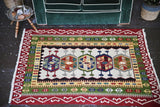 Vintage Sultanhani Kilim 4ftx5.8ft