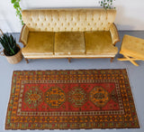 Vintage Turkish Anatolian Runner Rug