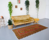 Vintage Turkish Anatolian Runner Rug