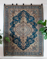 Vintage Turkish rug in a living room setting, pile rug, Turkish rug, vintage rug, portland, rug shop, bright colors, wild shaman, soft rug, bold color, Portland, Oregon, rug store, rug shop, local shop, antique rug