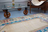 old rug, antique rug, earthy colors, faded colors, Turkish rug, vintage rug, flat weave, kilim rug, large area rug, square rug, Wild Shaman, Portland, Oregon, rug store, rug shop, local shop