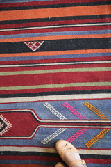 Vintage Sivas Kilim 4.10ftx9.8ft