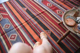 Vintage Sivas Kilim 4.10ftx9.8ft