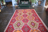 Vintage Mut Kilim 6.1ftx11.6ft