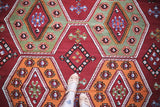 Vintage Mut Kilim 6.1ftx11.6ft