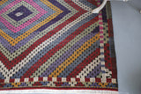 Vintage Aegean Cicim Kilim 5.5ftx8ft