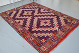 Vintage Manisa Cicim Kilim 5.4ftx7.4ft