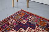 Vintage Manisa Cicim Kilim 5.4ftx7.4ft