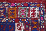 Vintage Manisa Cicim Kilim 5.4ftx7.4ft
