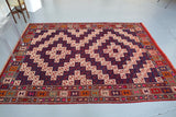 Vintage Manisa Cicim Kilim 5.4ftx7.4ft