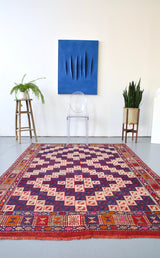 Vintage Manisa Cicim Kilim 5.4ftx7.4ft