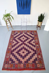 Vintage Manisa Cicim Kilim 5.4ftx7.4ft