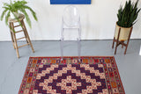 Vintage Manisa Cicim Kilim 5.4ftx7.4ft