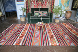 Vintage Aegean Cicim Kilim 5.7ftx10.4ft