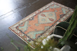 Old Faded Turkish Anatolian Rug 2.6ftx5.4ft