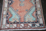 Old Faded Turkish Anatolian Rug 2.6ftx5.4ft