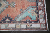 Old Faded Turkish Anatolian Rug 2.6ftx5.4ft