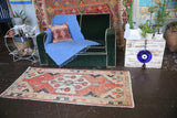 Vintage Faded Turkish Anatolian Rug 2.8ftx5.8ft