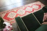 Old Turkish Faded Anatolian Runner Rug 2.11ftx9.9ft