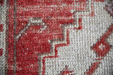 Old Turkish Faded Anatolian Runner Rug 2.11ftx9.9ft