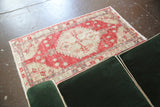 Vintage Faded Turkish Anatolian Rug 2.6ftx4.10ft