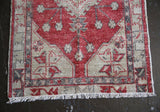 Vintage Faded Turkish Anatolian Rug 2.6ftx4.10ft