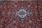 Old Persian Kashan Rug 5.6ftx7.6ft
