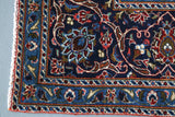 Old Persian Kashan Rug 5.6ftx7.6ft