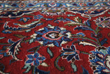Old Persian Kashan Rug 5.6ftx7.6ft