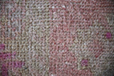 Vintage Turkish Faded Anatolian Runner Rug 3.3ftx9.5ft