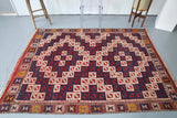 Vintage Manisa Cicim Kilim 5ftx7ft