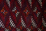 old rug, antique rug, Turkish rug, Portland, Oregon, rug store, rug shop, local shop, bright colors, wild shaman, large rug, area rug, red rug, bold color, baluch rug, burgundy, dark red